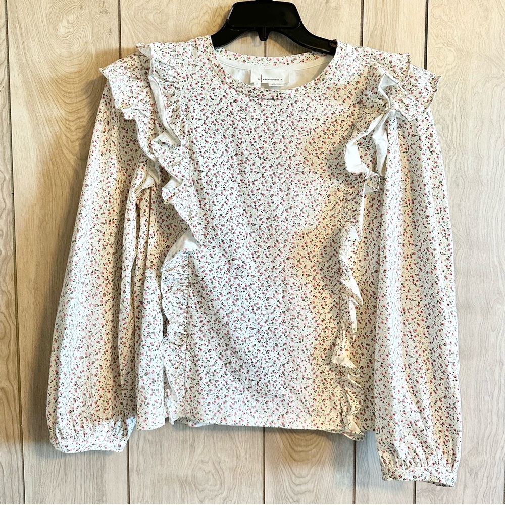 Anthropologie Allaire Ruffled Top - Picture 4 of 8